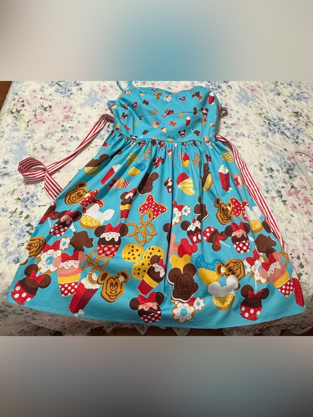 Disney Dress Shop Teal Snacks Print Dress - XL